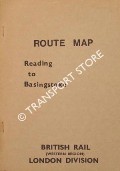 Route Map - Reading to Basingstoke by British Rail (Western Region) London Division